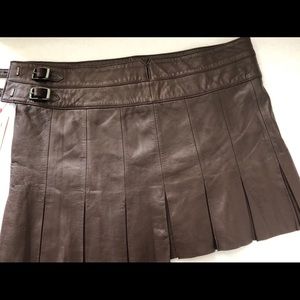 Joie Gladiator Leather Skirt
